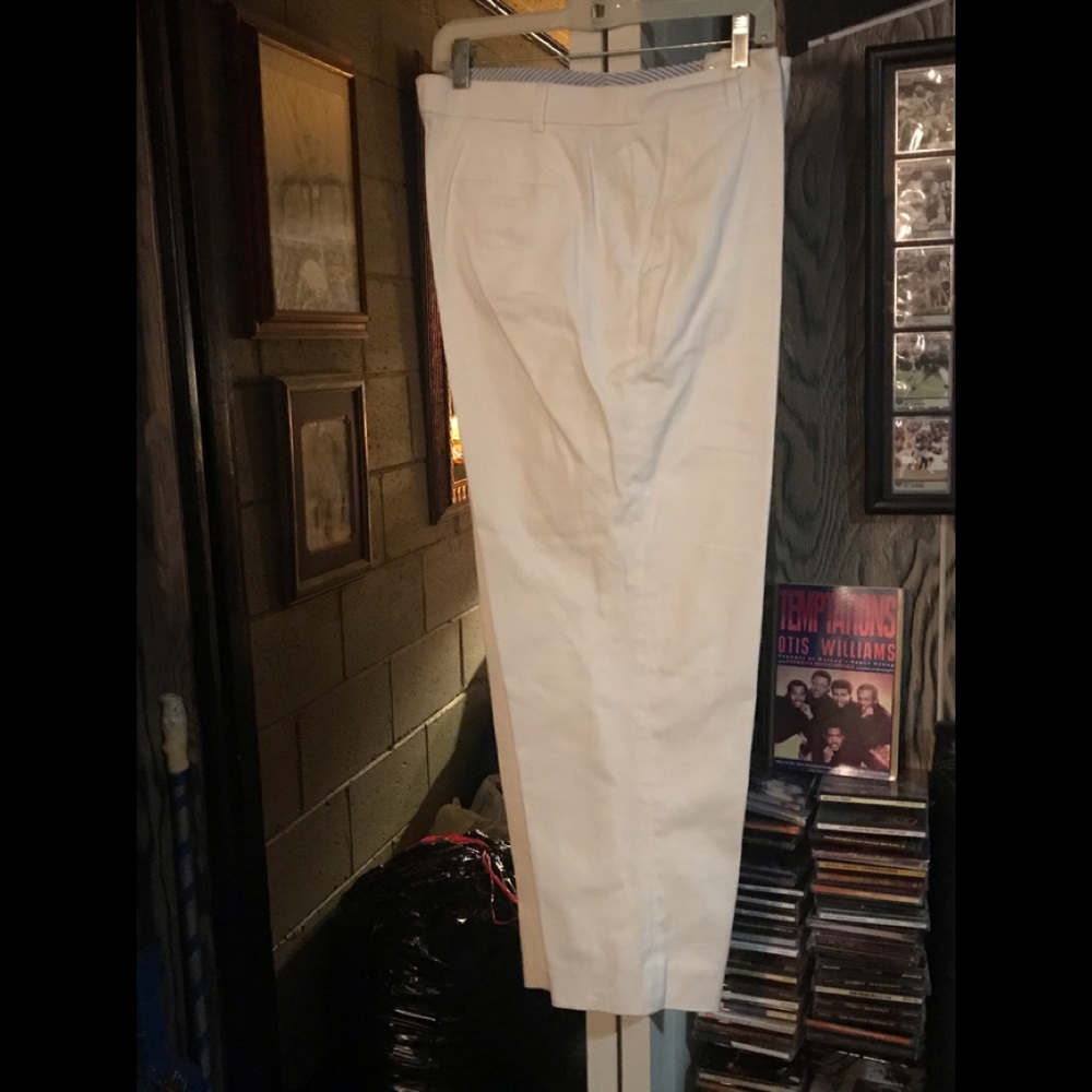 White cotton pants